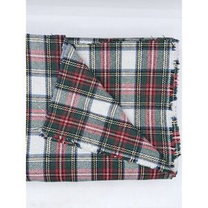 4 Yards Dress Stewart Tartan 100% Wool Fabric 60" Wide Plaid Scottish Kilt Craft